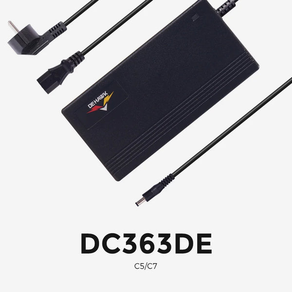 Akku Ladegerät Rundstecker Netzteil DC363DE 42V 3A für 36V Pedelec,E-Bike etc für NCM C5/C7