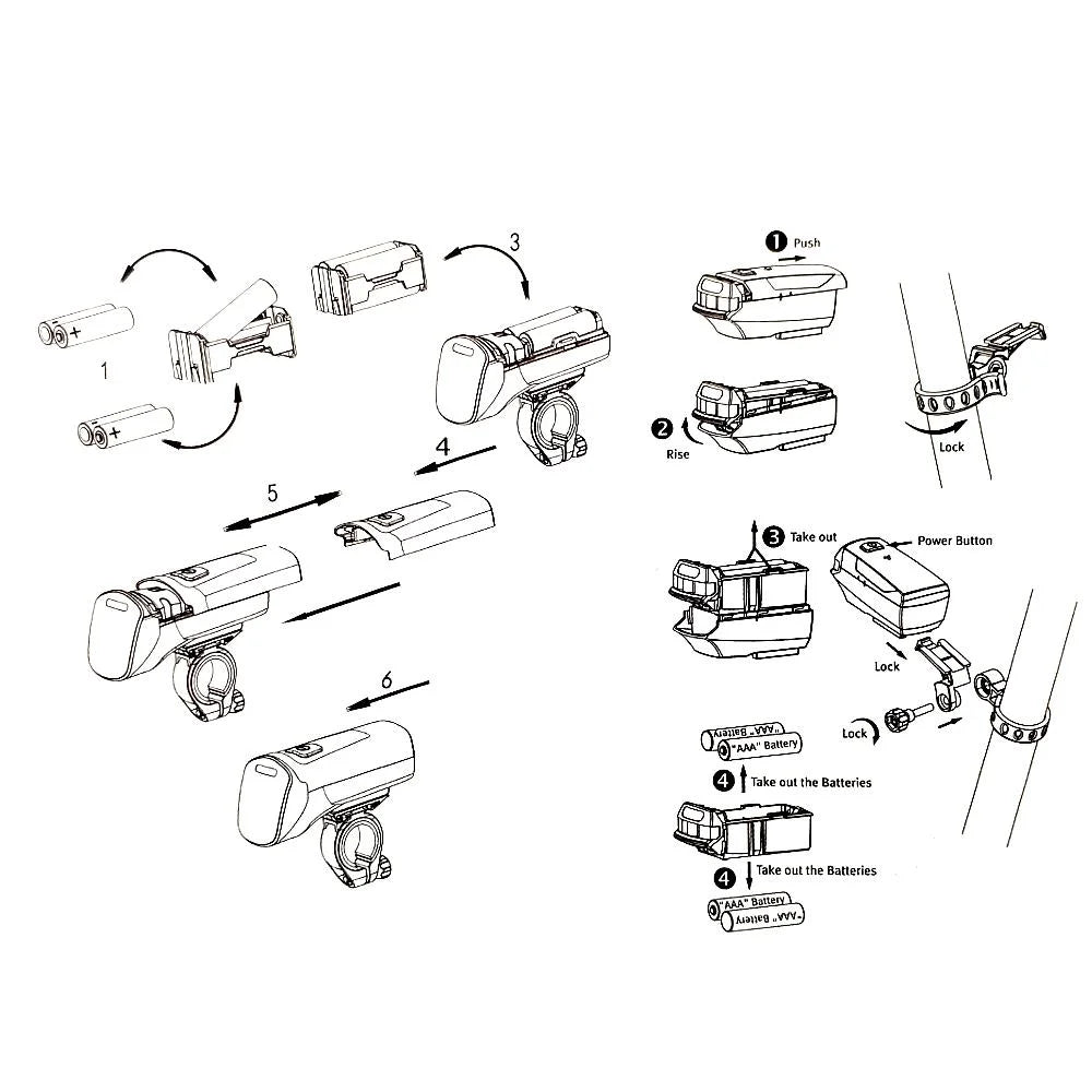BÜCHEL Batterieleuchtenset bis zu 60 LUX! 